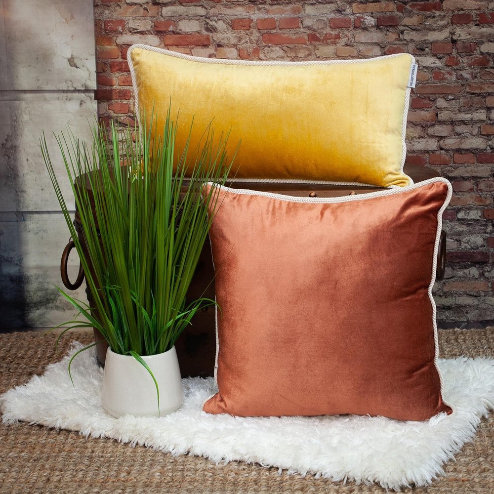 20" Gold Throw Pillow — view 4