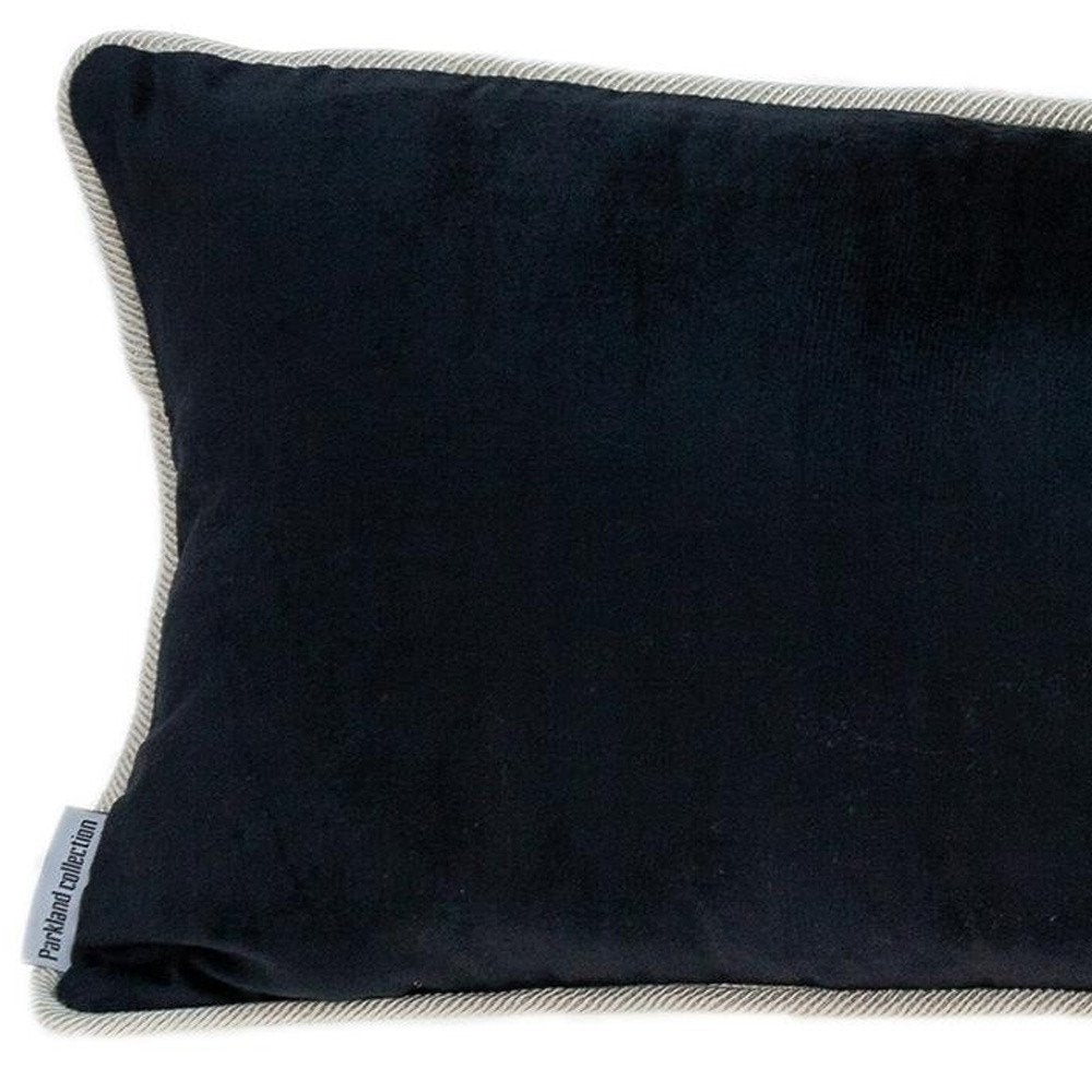 12" X 24" Multicolor Cotton Blend Throw Pillow — view 4