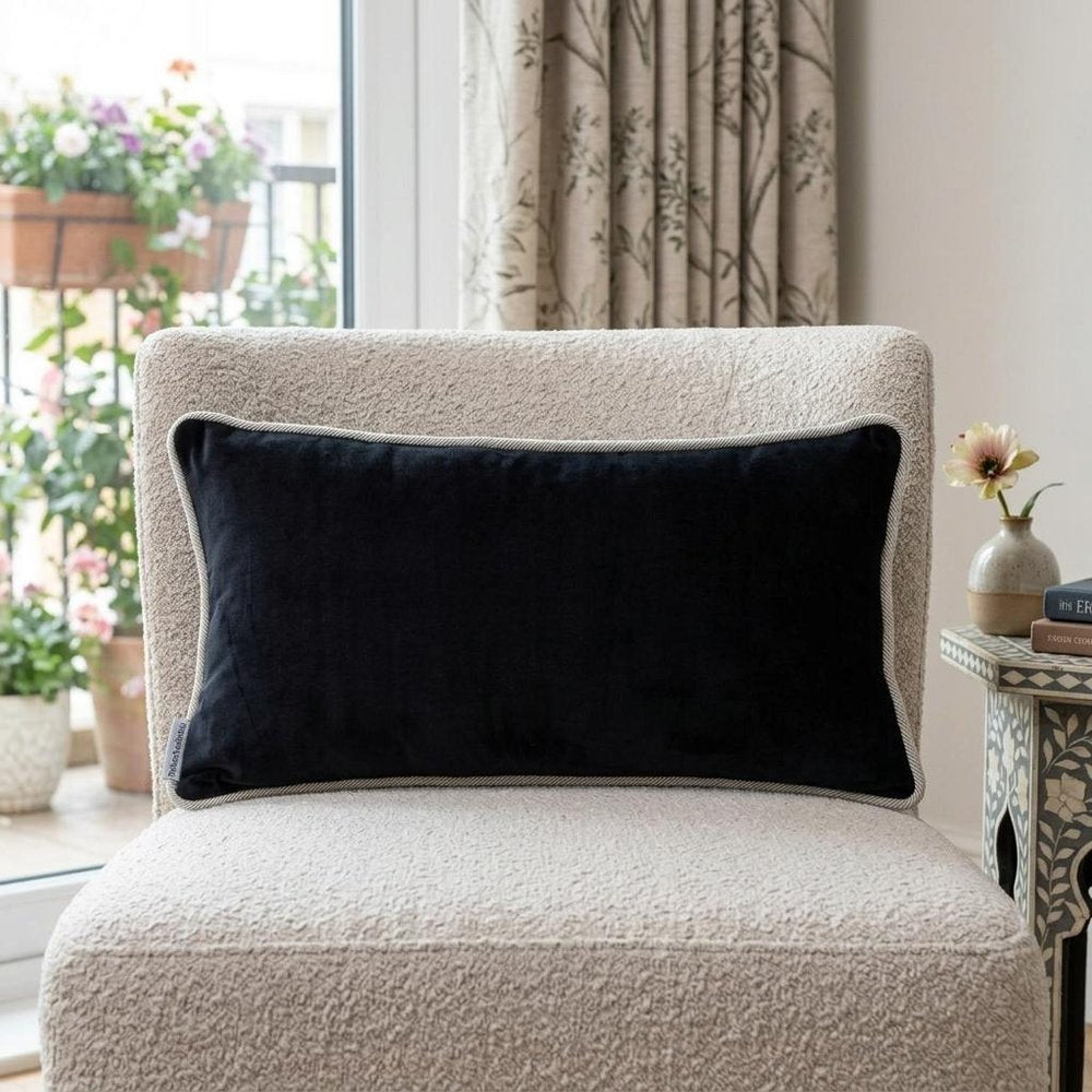 12" X 24" Multicolor Cotton Blend Throw Pillow — view 5