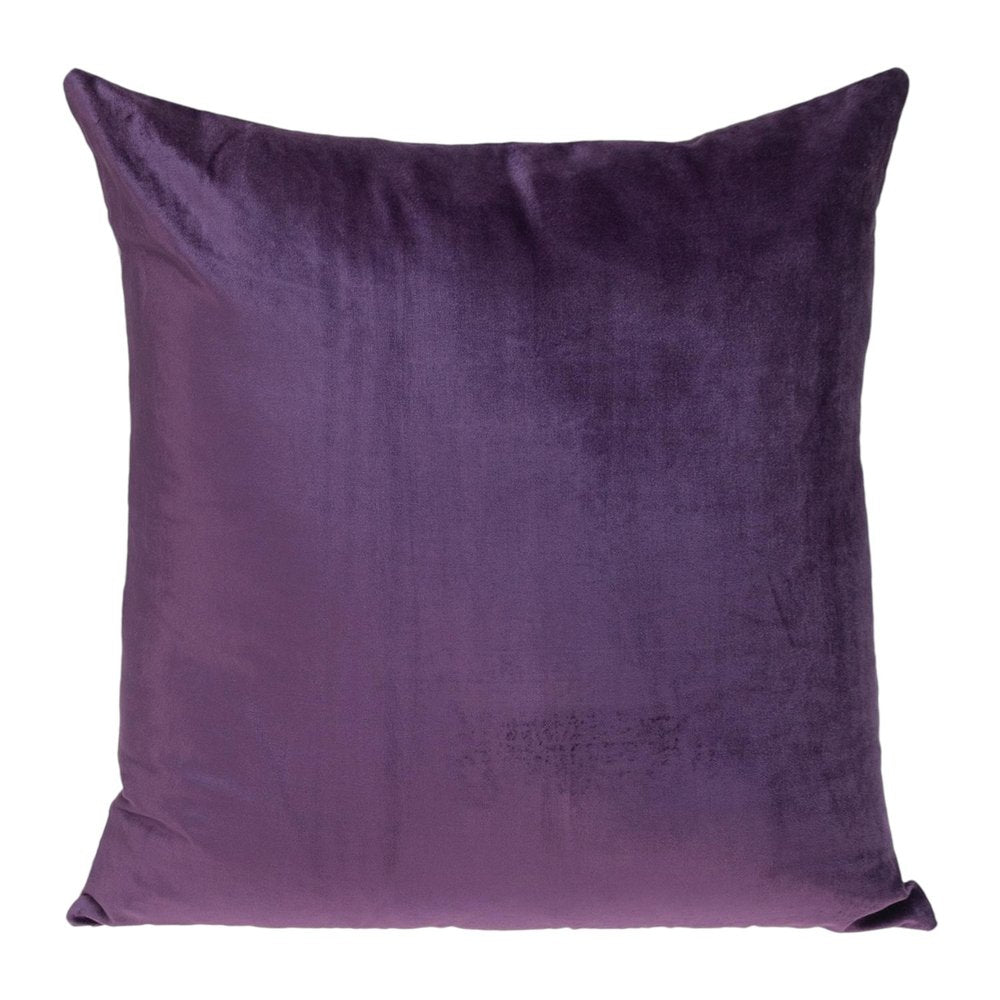 20" Purple And Dark Gray Cotton Blend Throw Pillow — view 4