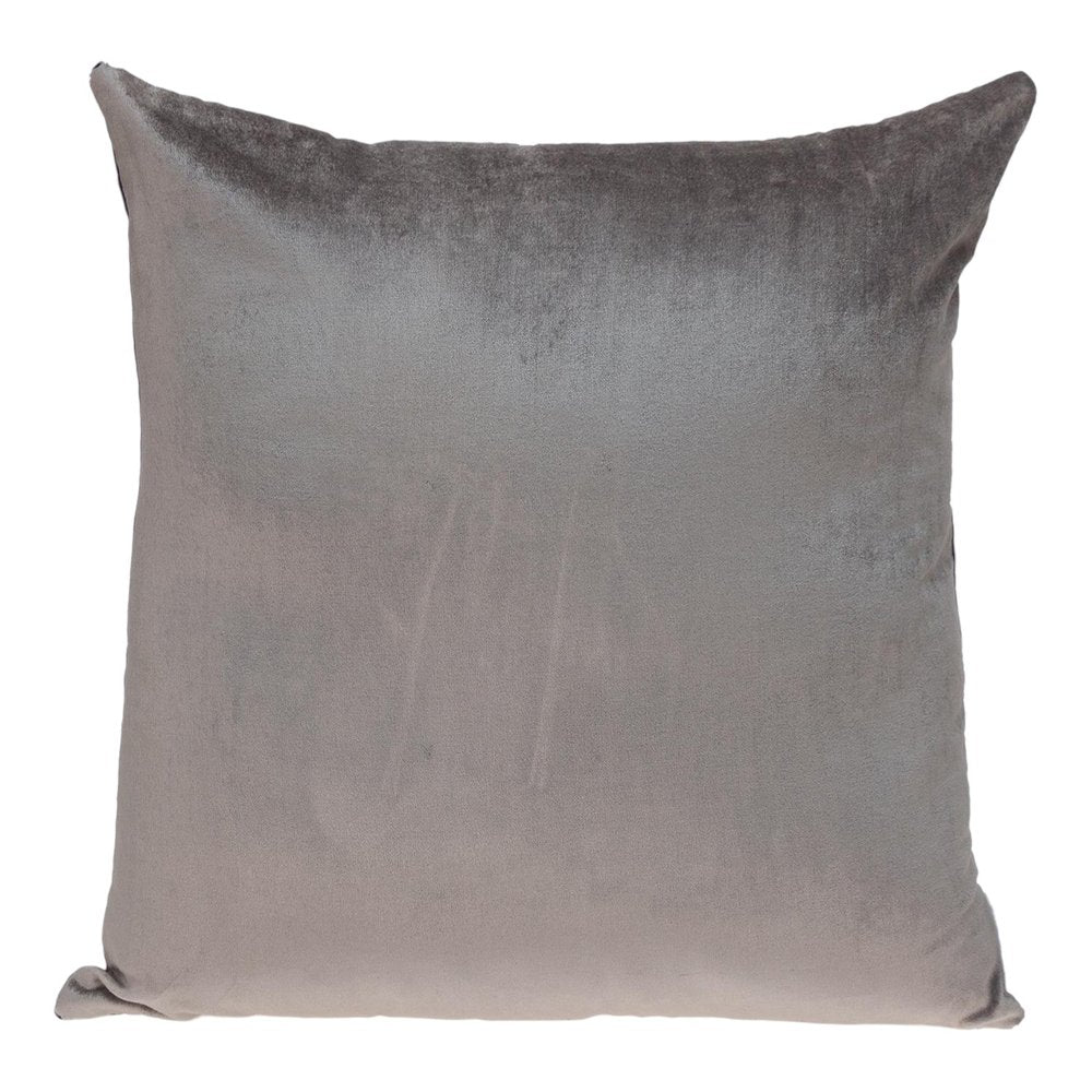 20" Purple And Dark Gray Cotton Blend Throw Pillow — view 5