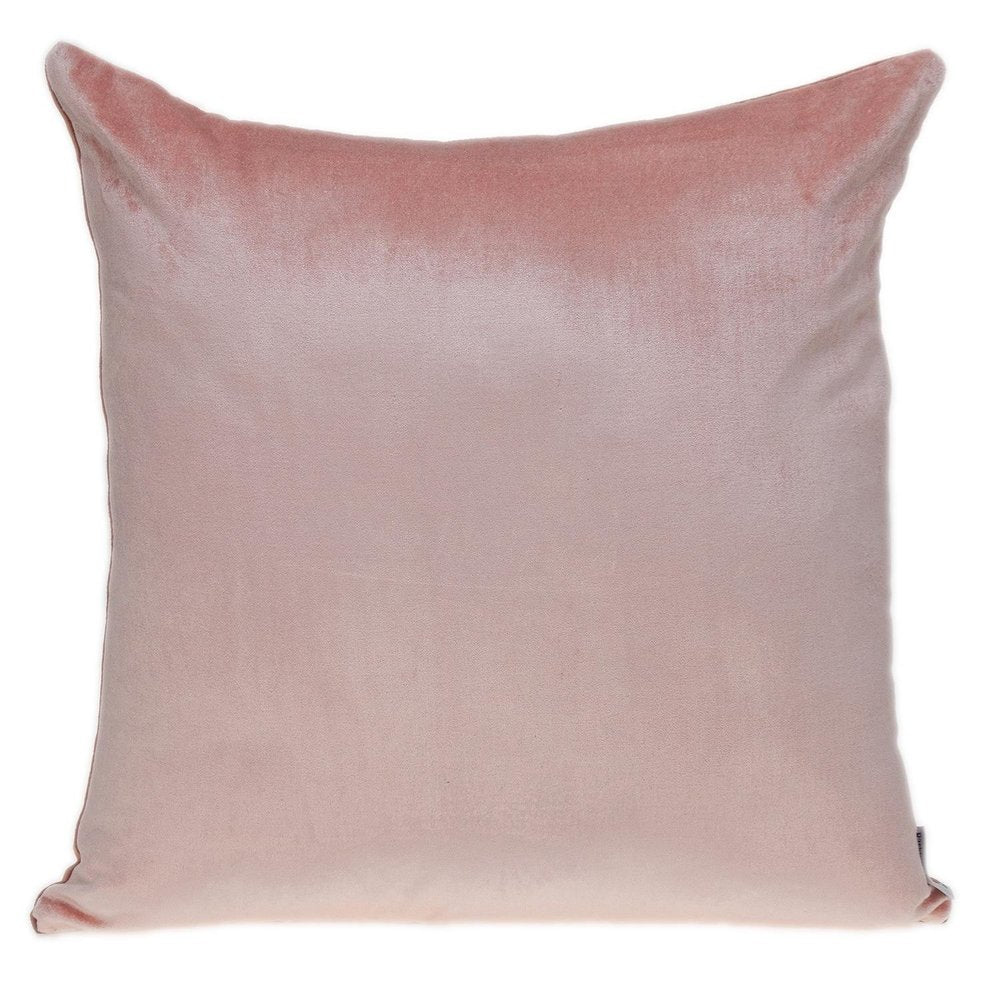 Brown and Pink Dual Solid Color Reversible Throw Pillow — view 2