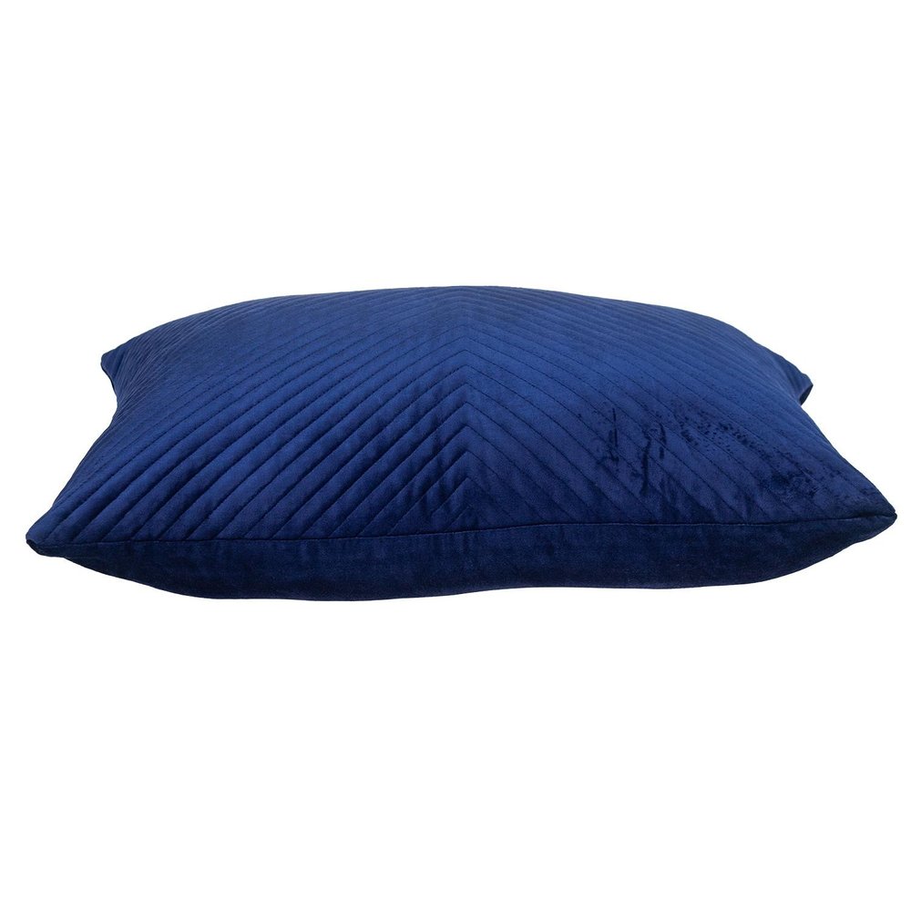 18" X 24" Navy Blue Cotton Blend Throw Pillow — view 3