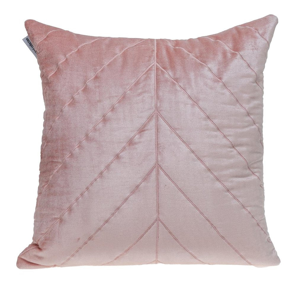 Quilted Velvet Arrows Pink Decorative Throw Pillow — view 1