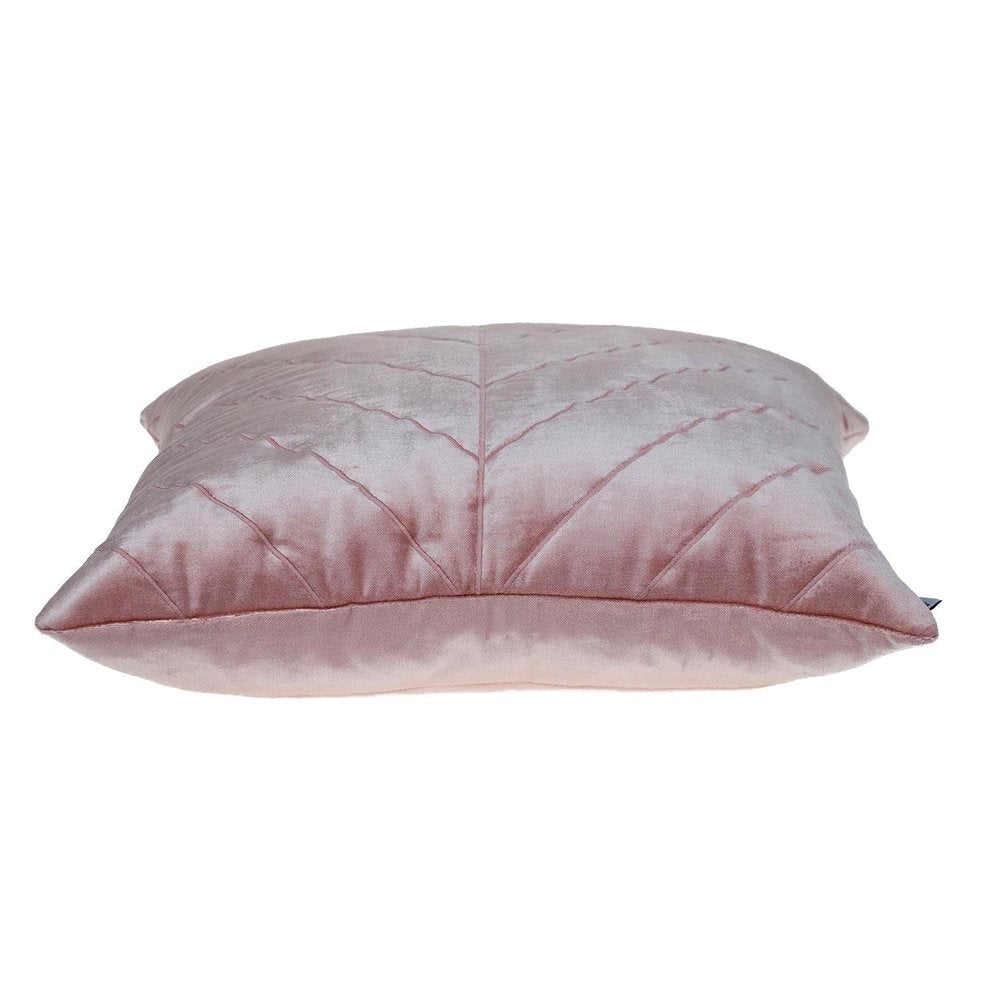 Quilted Velvet Arrows Pink Decorative Throw Pillow — view 3