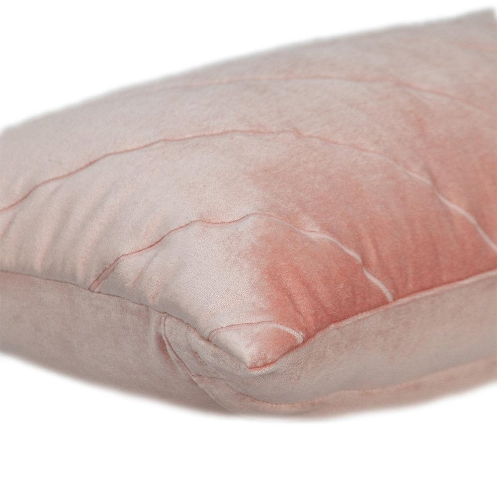 Quilted Velvet Arrows Pink Decorative Lumbar Pillow — view 4