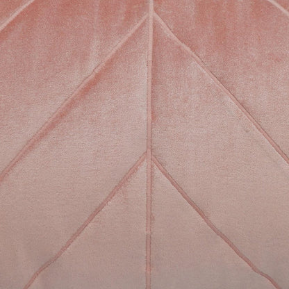 Quilted Velvet Arrows Pink Decorative Lumbar Pillow