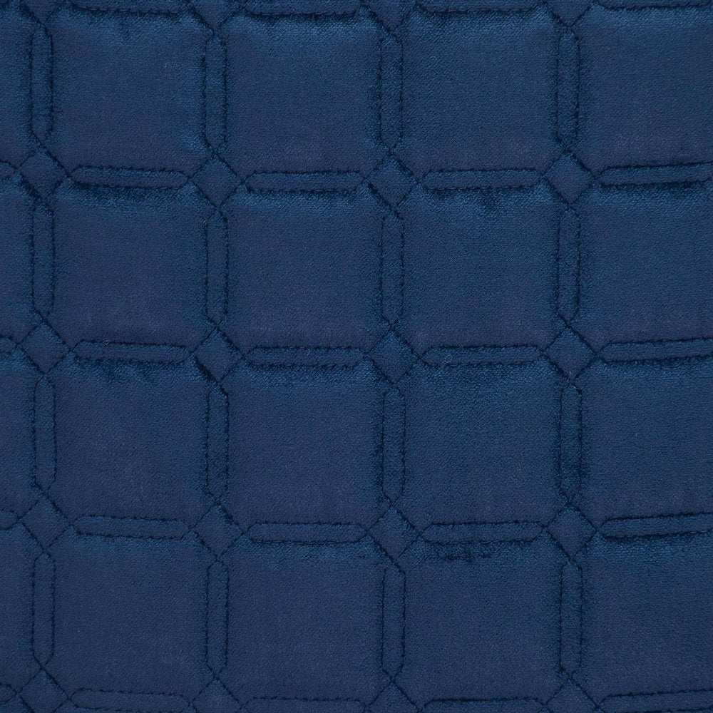 20" Navy Blue Cotton Blend Throw Pillow — view 5