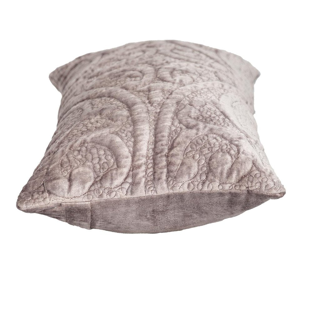 12" X 24" Taupe Cotton Blend Throw Pillow — view 3