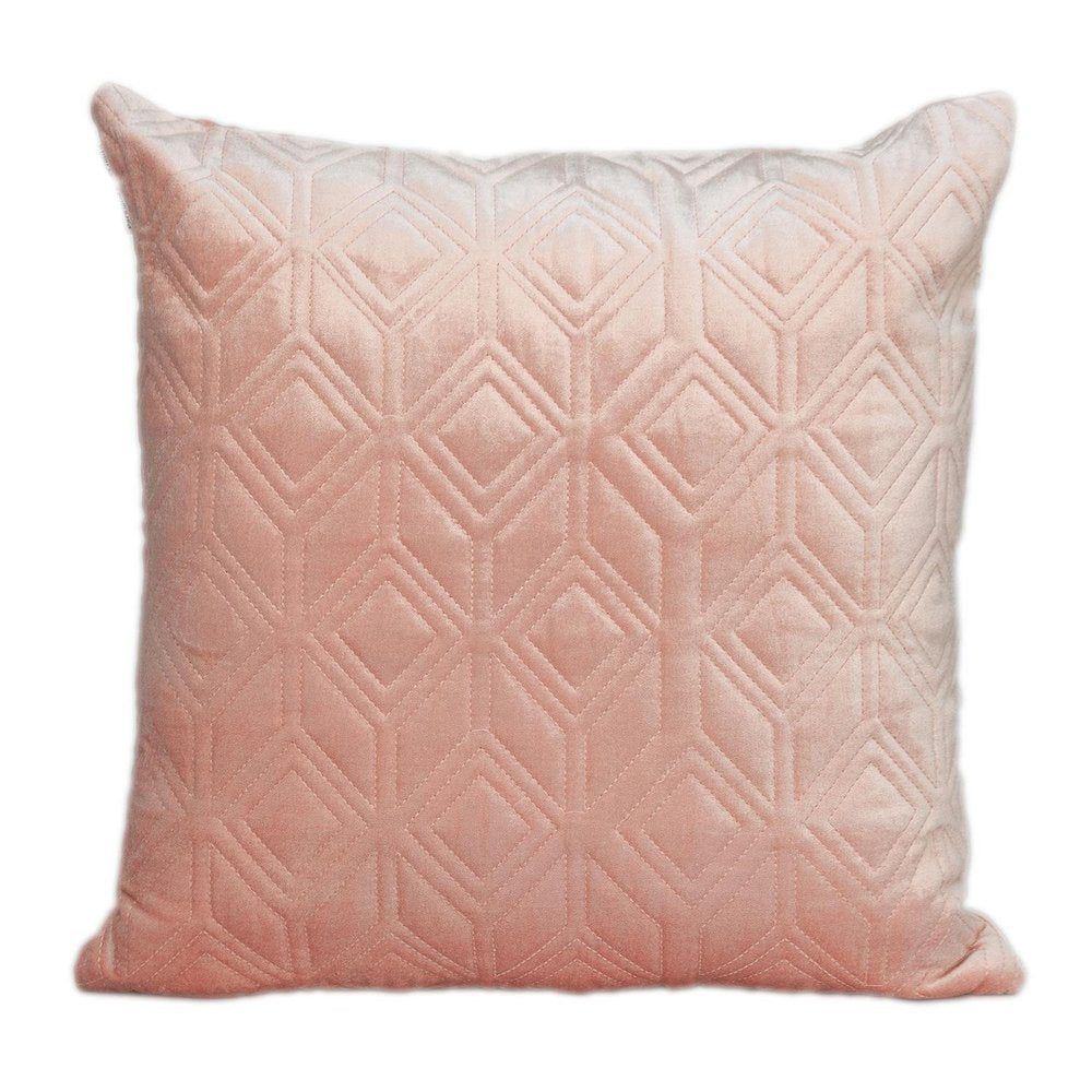 Tufted Diamonds Rose Gold Velvet Accent Pillow — view 1