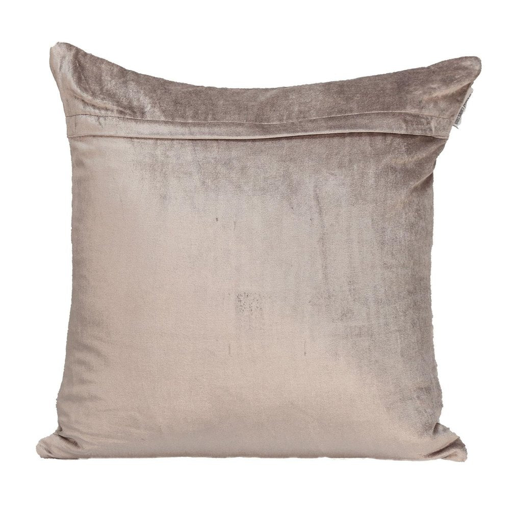 Tufted Diamonds Taupe Velvet Accent Pillow — view 2