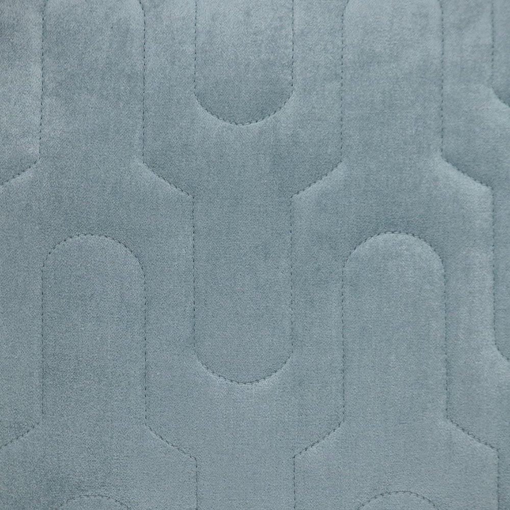 Geometric Lush Quilted Metallic Gray Throw Pillow — view 5