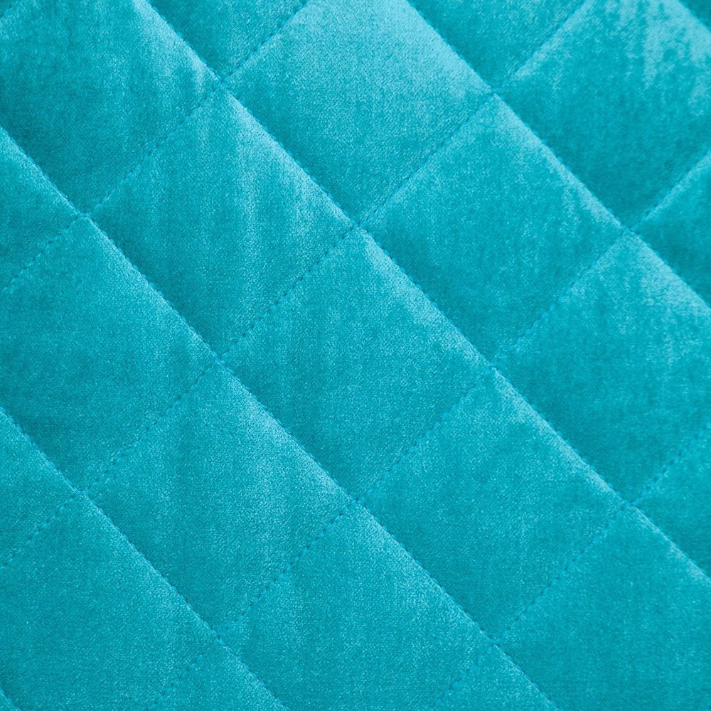 Tufted Diamond Aqua Transitional Square Pillow — view 5