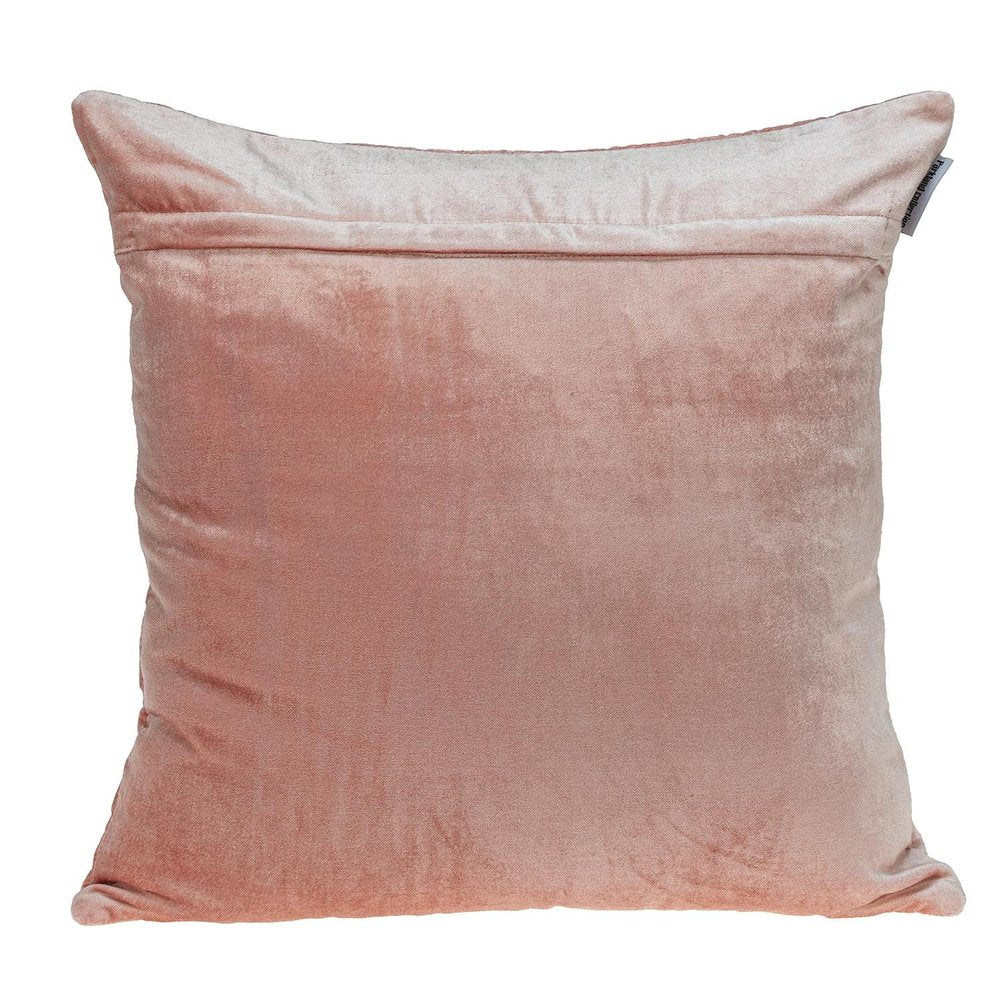 Tufted Diamond Pink Transitional Square Pillow — view 2