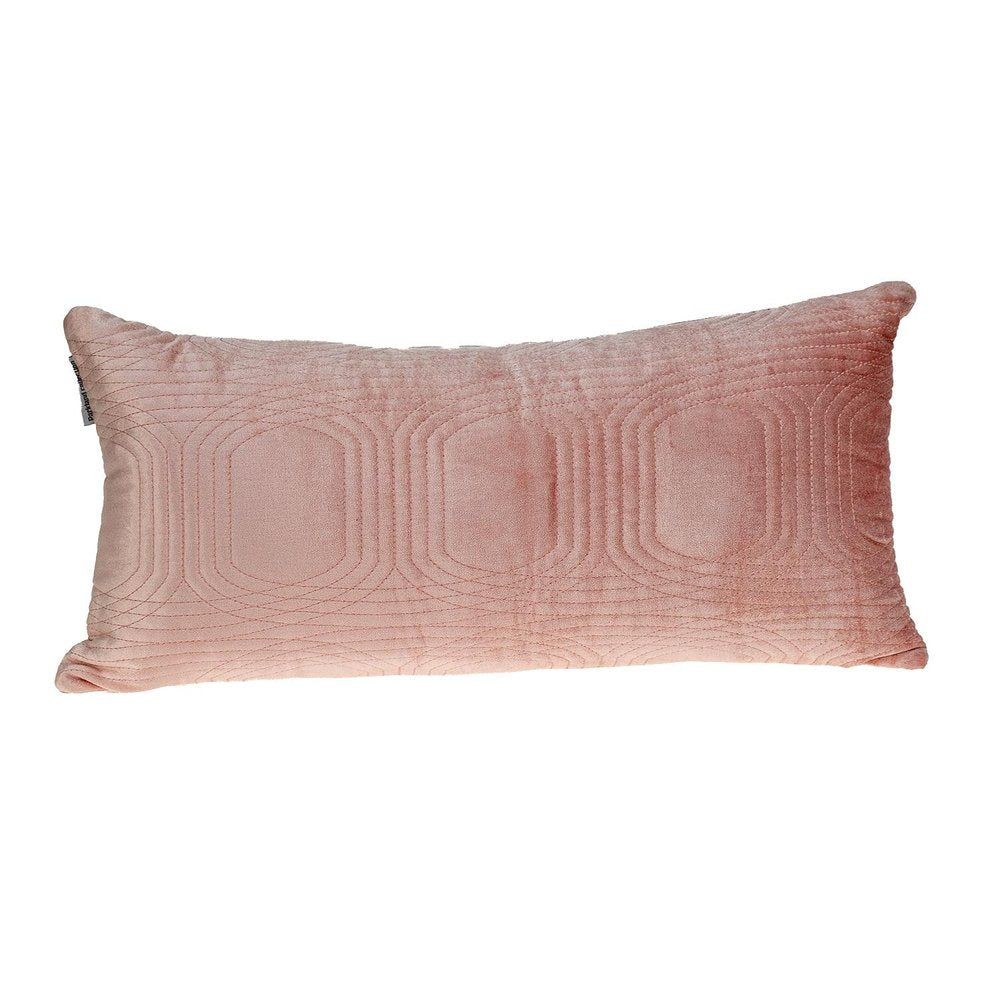 12" X 24" Pink Cotton Blend Throw Pillow — view 1
