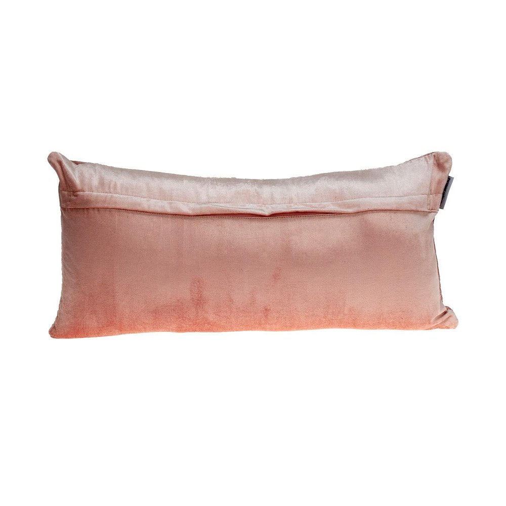 12" X 24" Pink Cotton Blend Throw Pillow — view 2