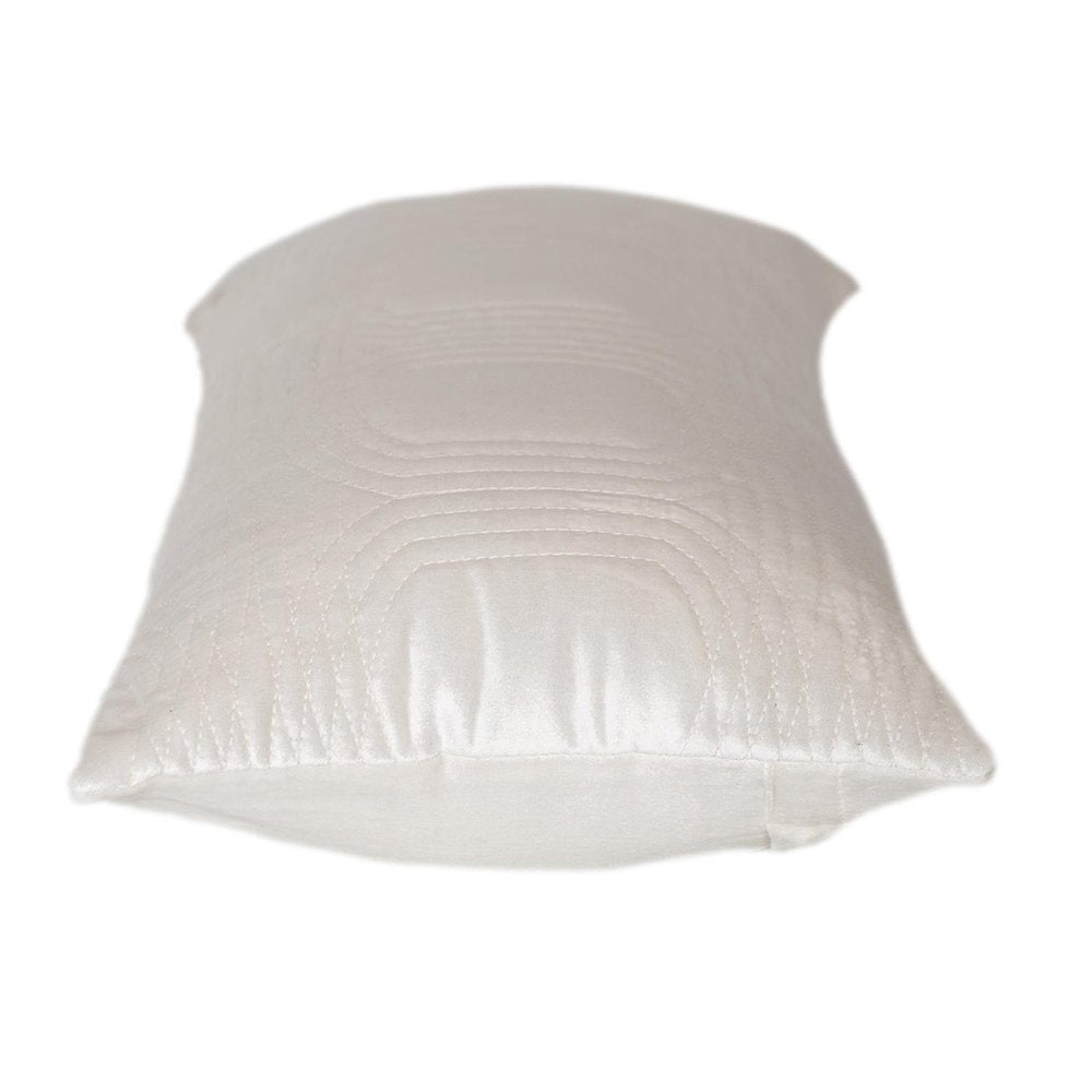 12" X 24" White Cotton Blend Throw Pillow — view 3