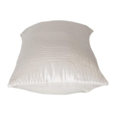 12" X 24" White Cotton Blend Throw Pillow