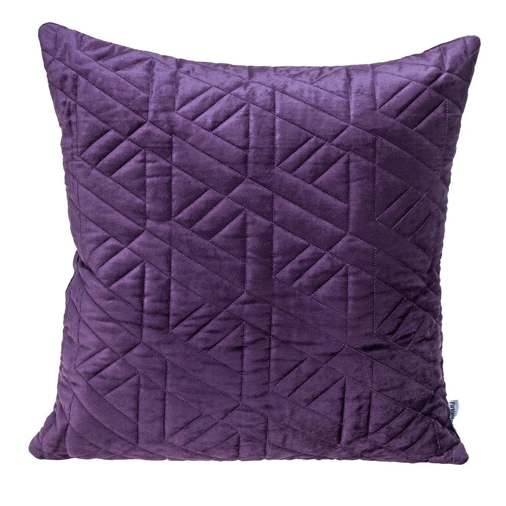 20" Purple Cotton Blend Throw Pillow — view 1