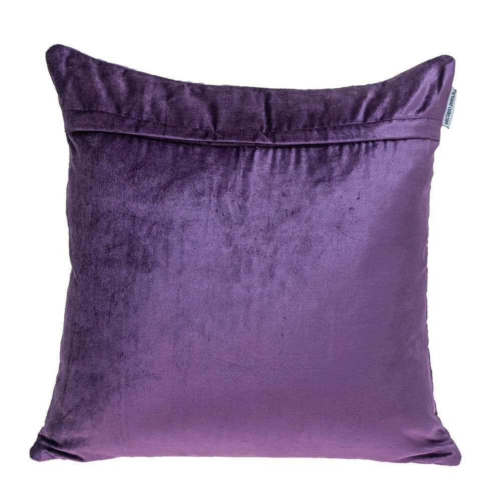 20" Purple Cotton Blend Throw Pillow — view 2