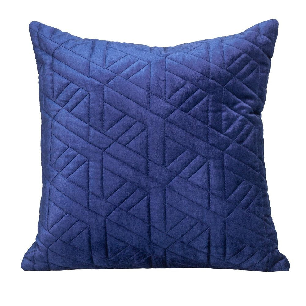 20" Blue Cotton Blend Throw Pillow — view 1
