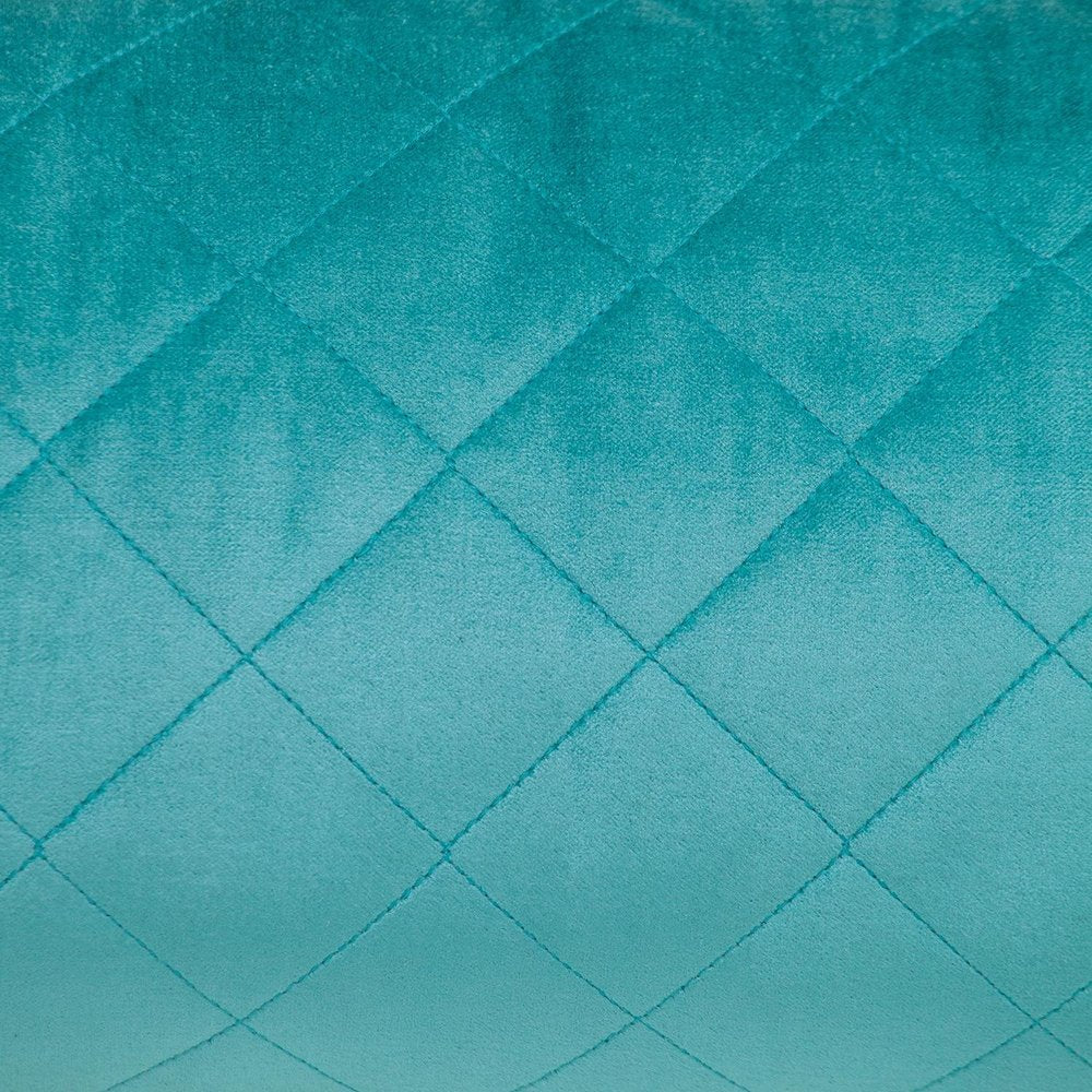 Tufted Diamond Aqua Transitional Lumbar Pillow — view 5
