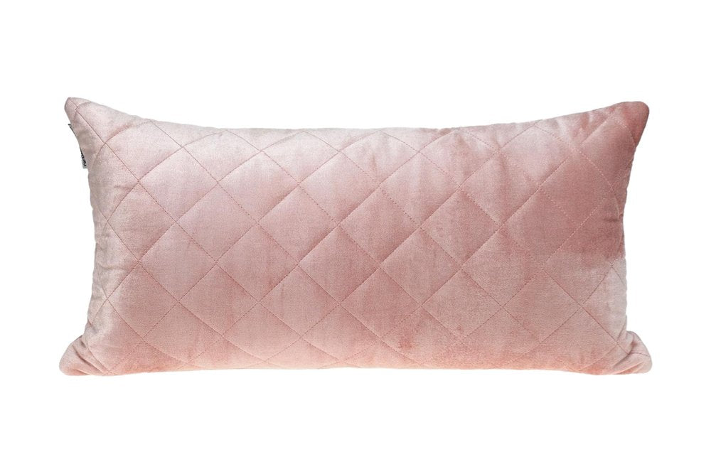 Tufted Diamond Pink Transitional Lumbar Pillow — view 5