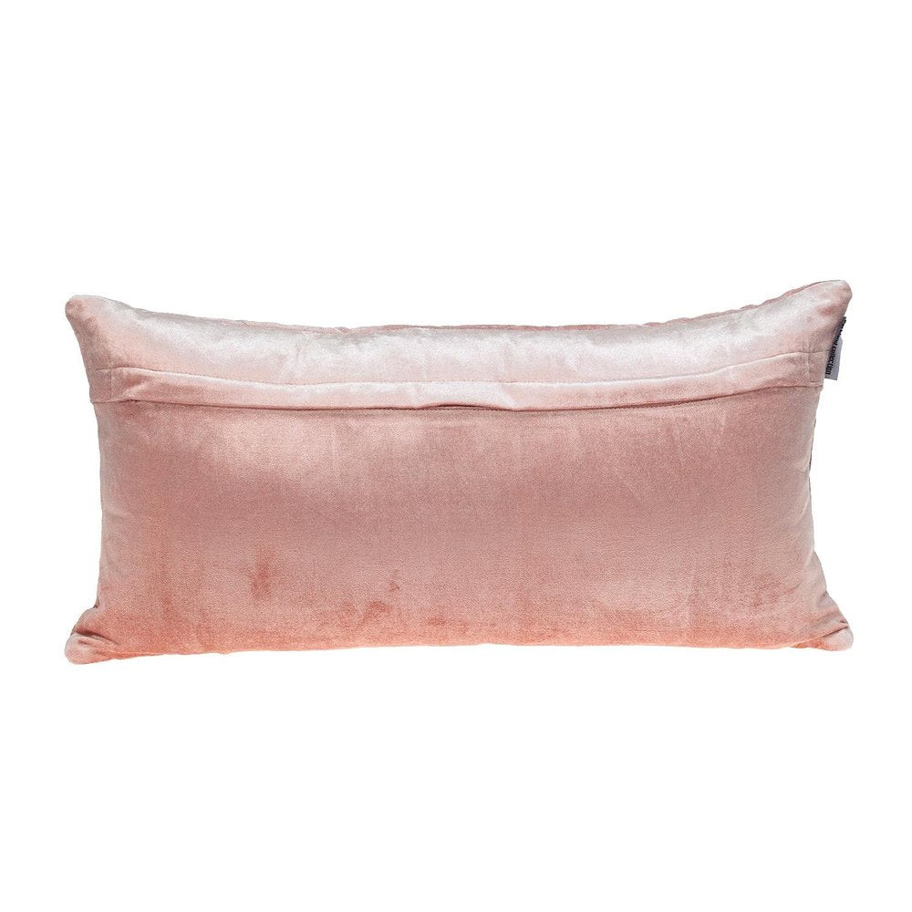 Tufted Diamond Pink Transitional Lumbar Pillow — view 1