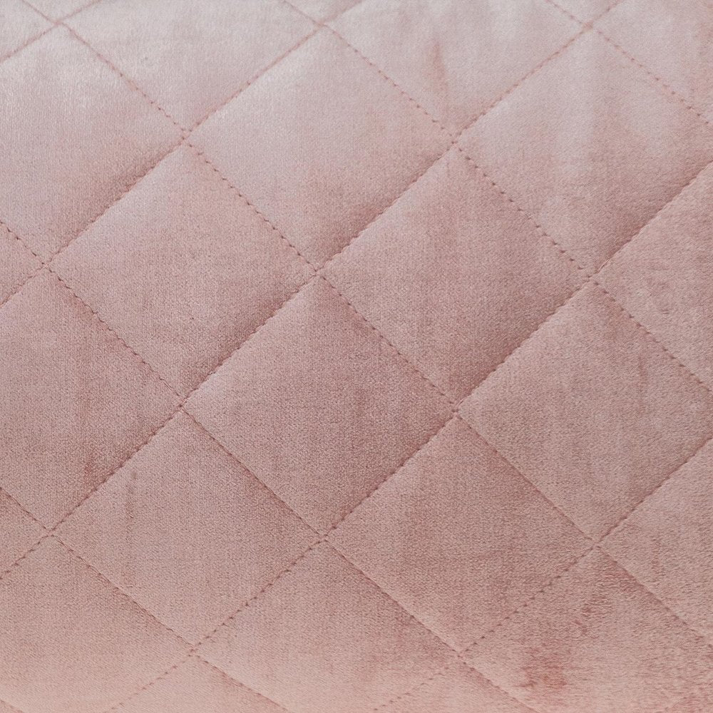 Tufted Diamond Pink Transitional Lumbar Pillow — view 4