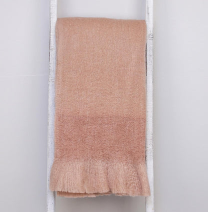 Premier Coral and Blush Handloomed Throw Blanket