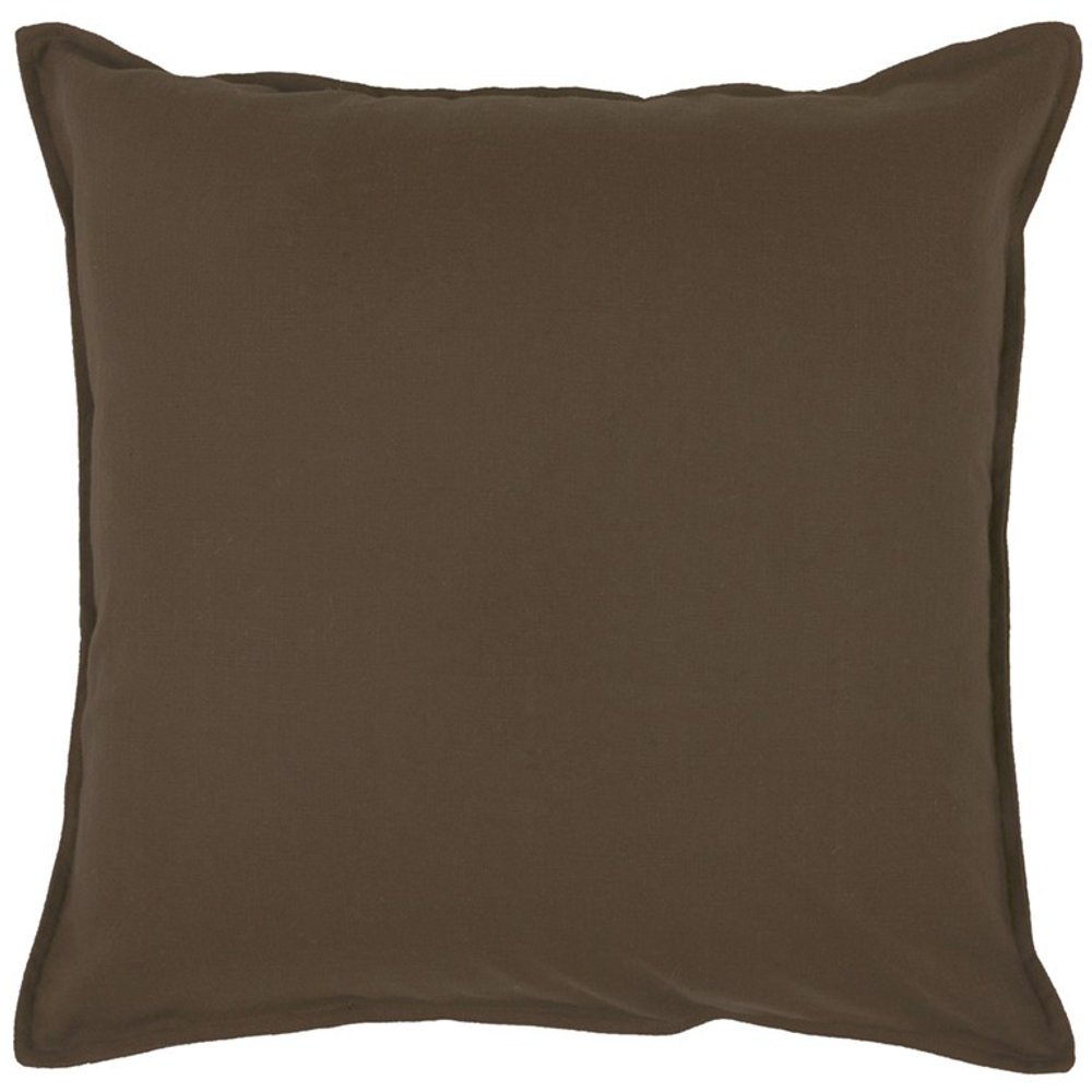 20" Brown Cotton Throw Pillow — view 1