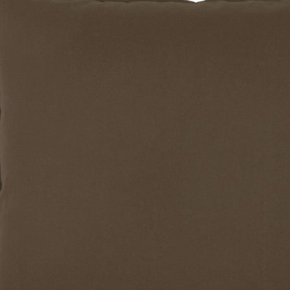 20" Brown Cotton Throw Pillow