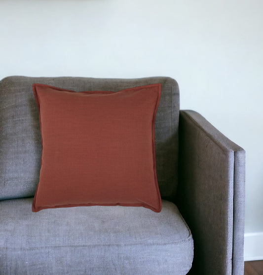 20" Paprika Cotton Throw Pillow FurniFindUSA