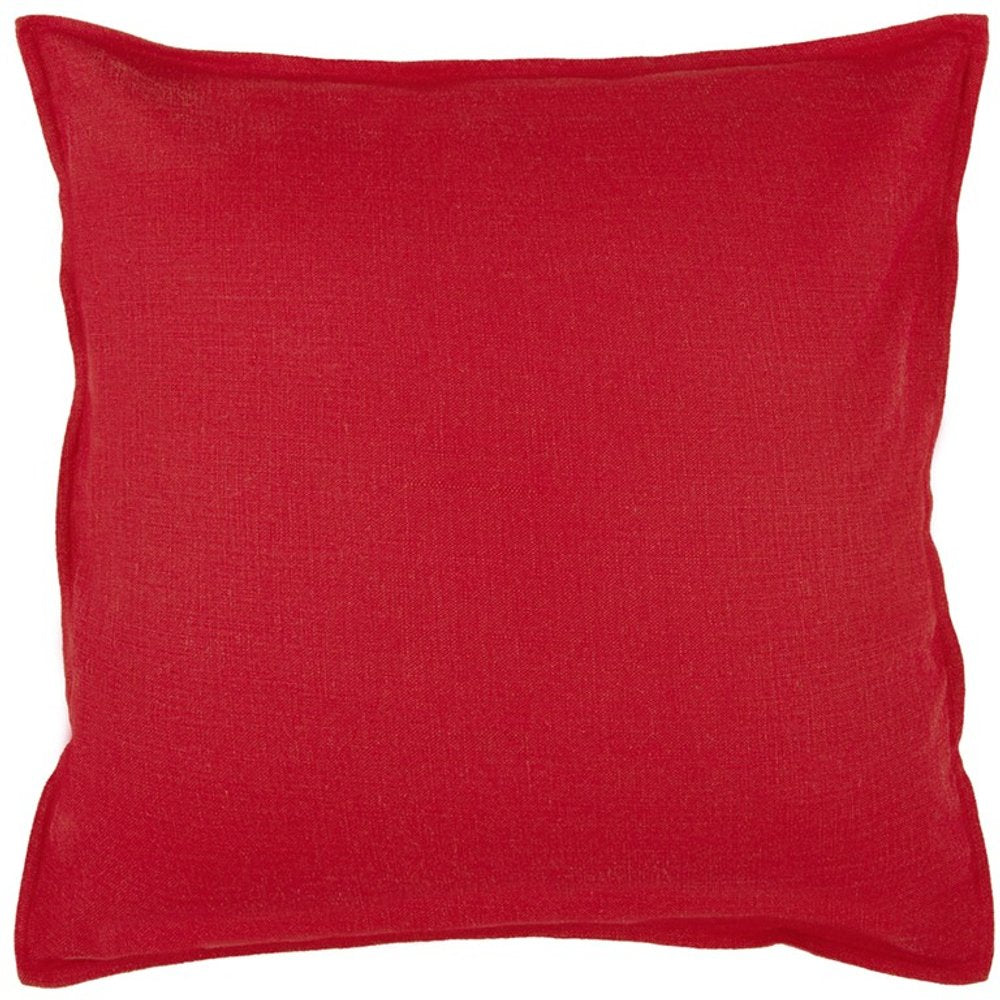 20" Red Cotton Throw Pillow — view 1