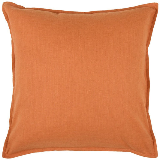 20" Orange Cotton Throw Pillow 6.25" (L) x 20.0" (W) x 20.0" (H) FurniFindUSA