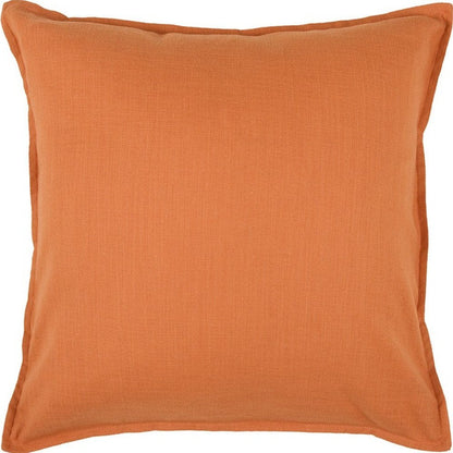 20" Orange Cotton Throw Pillow HomeRoots
