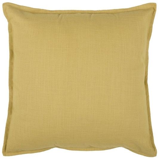 20" Tan Cotton Throw Pillow