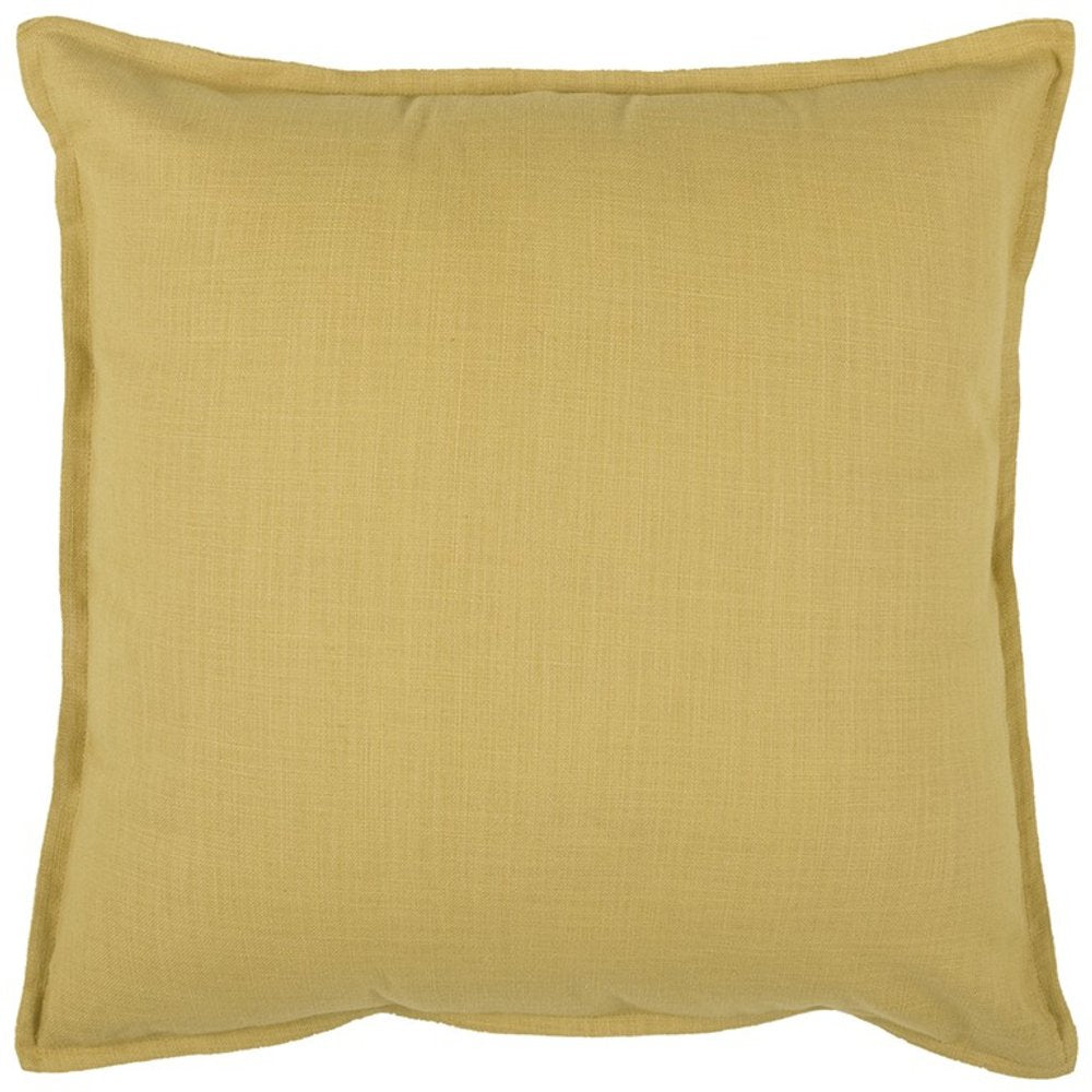 20" Tan Cotton Throw Pillow — view 2