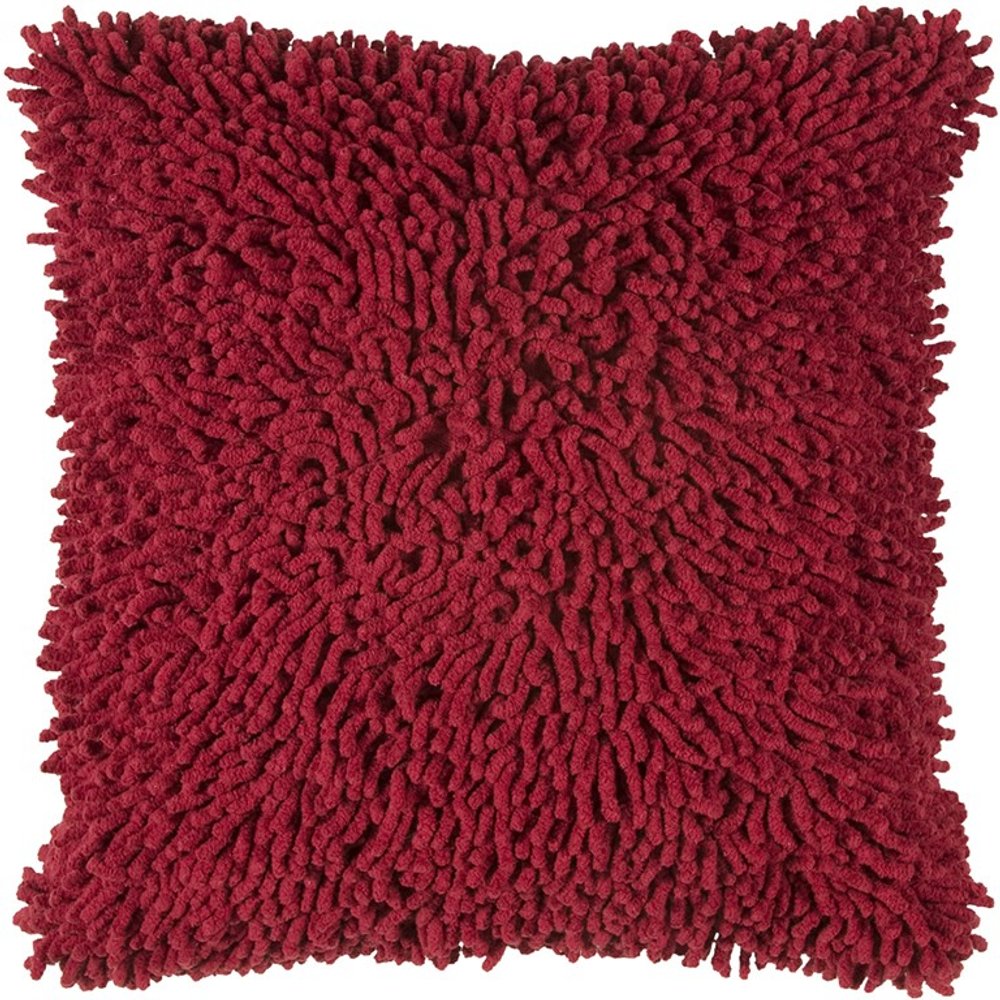 18" Red Cotton Throw Pillow HomeRoots