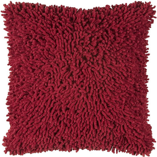 18" Red Cotton Throw Pillow