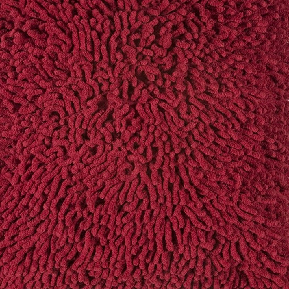 18" Red Cotton Throw Pillow HomeRoots