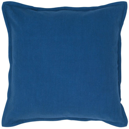 20" Blue Cotton Throw Pillow 6.25" (L) x 20.0" (W) x 20.0" (H) FurniFindUSA