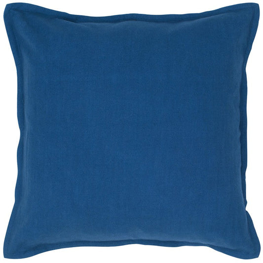 20" Blue Cotton Throw Pillow 6.25" (L) x 20.0" (W) x 20.0" (H) FurniFindUSA