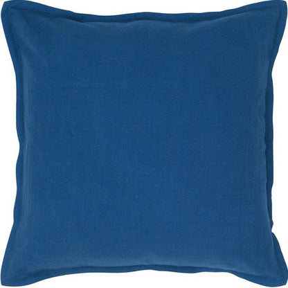 20" Blue Cotton Throw Pillow HomeRoots
