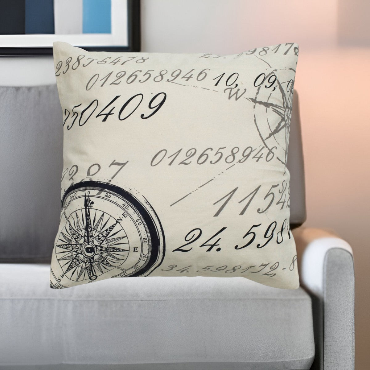 20" Ivory Cotton Throw Pillow 6.25" (L) x 20.0" (W) x 20.0" (H) FurniFindUSA