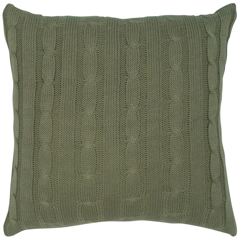 18" Olive Cotton Throw Pillow FurniFindUSA