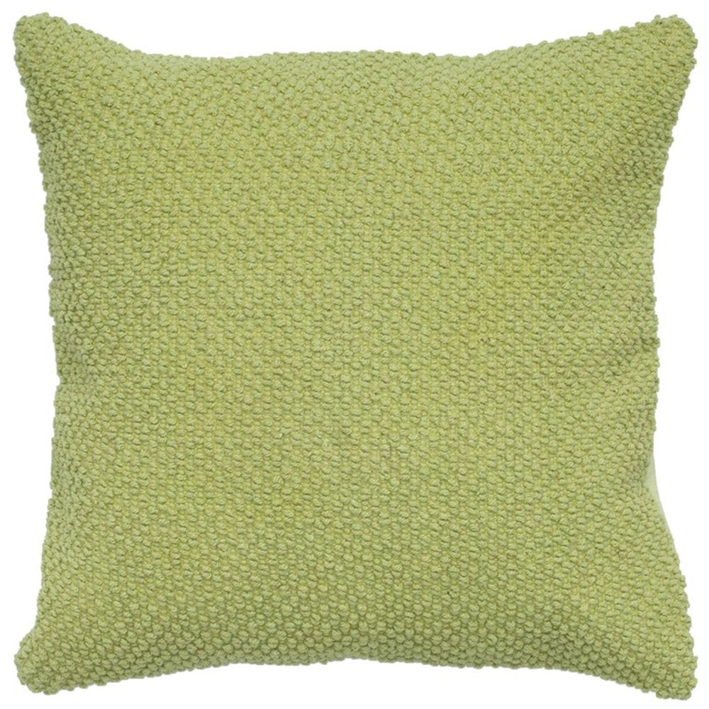 20" Green Cotton Throw Pillow — view 1