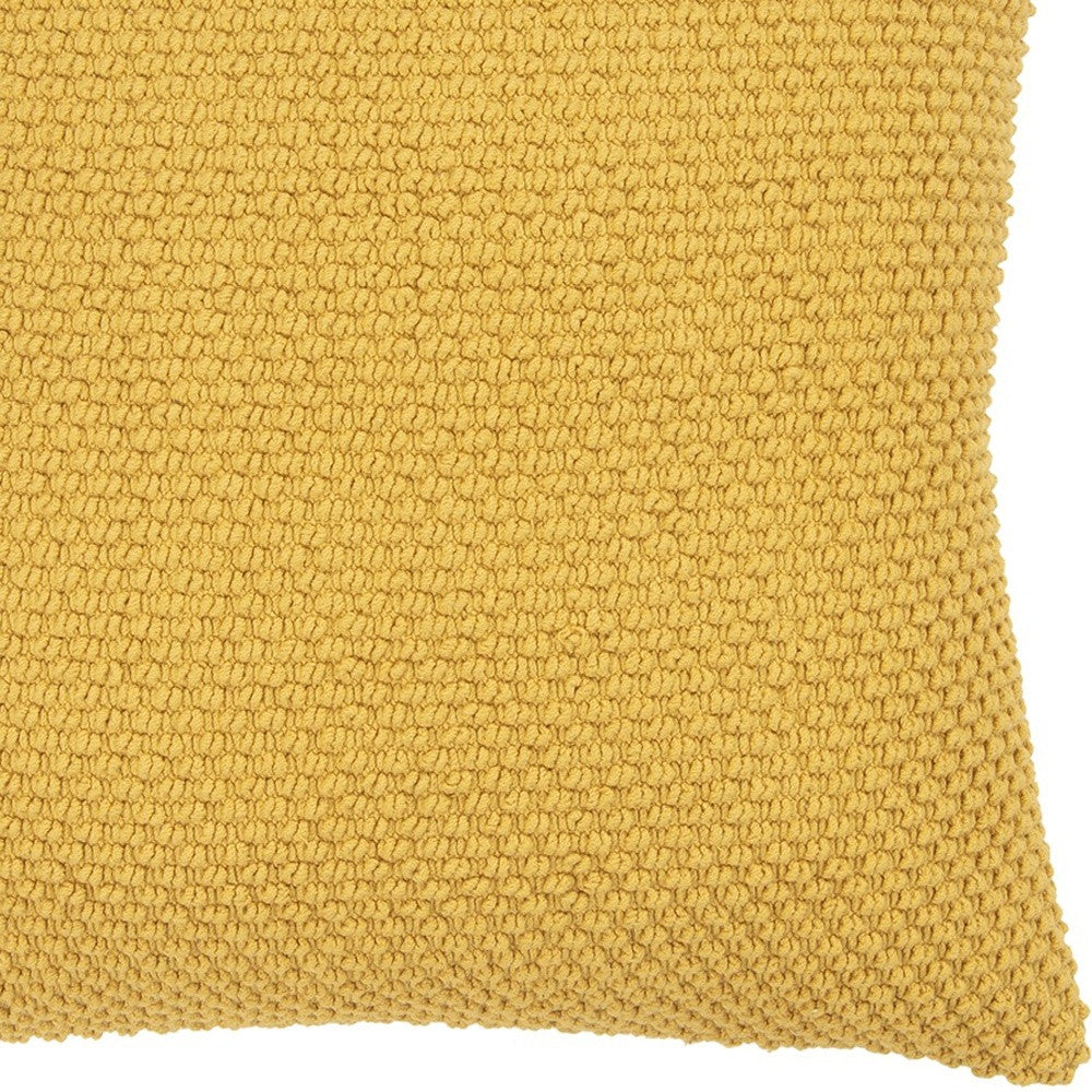 20" Gold Cotton Throw Pillow FurniFindUSA