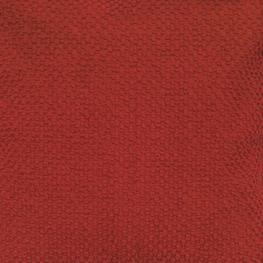 20" Red Cotton Throw Pillow — view 3