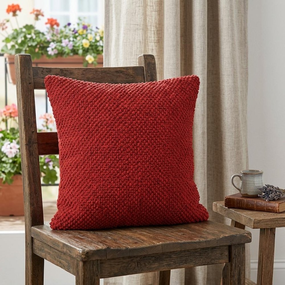 20" Red Cotton Throw Pillow HomeRoots